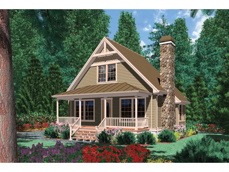 Rustic House Plan Front Photo 01 - Copper Creek Rustic Cabin 011D-0359 - Search House Plans and More