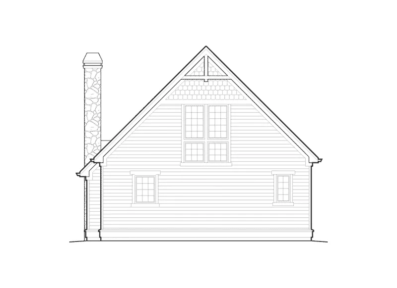 Country House Plan Rear Elevation - Copper Creek Rustic Cabin 011D-0359 - Search House Plans and More