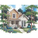 Craftsman House Plan Front of House 011D-0367