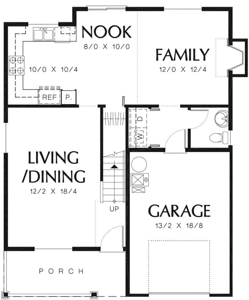 Traditional House Plan First Floor - Ramsey Park Country Home 011D-0368 - Shop House Plans and More