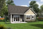 Cabin & Cottage House Plan Rear Photo 01 - Meriweather Craftsman Home 011D-0376 - Shop House Plans and More