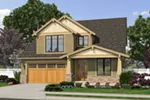 Shingle House Plan Front of House 011D-0395