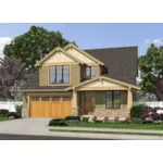 Rustic House Plan Front of House 011D-0395