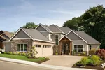 Mountain House Plan Front of Home - Verbena Verbena Hill Craftsman Home | Contemporary Craftsman-Style Home Plans