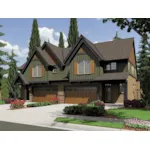 Arts & Crafts House Plan Front of House 011D-0425