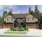 Craftsman House Plan Front of House 011D-0426