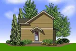Contemporary House Plan Rear Photo 01 - Daxton Sloping Lot Home 011D-0430 - Search House Plans and More