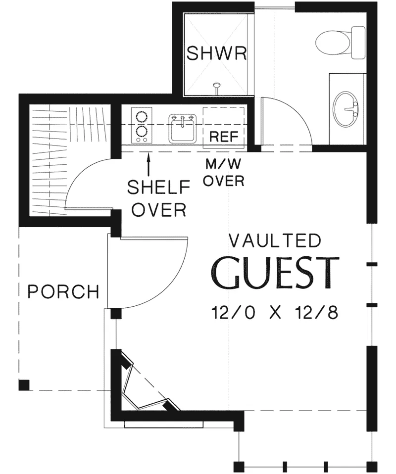 Ranch House Plan First Floor - Digby European Cottage Home 011D-0431 - Search House Plans and More