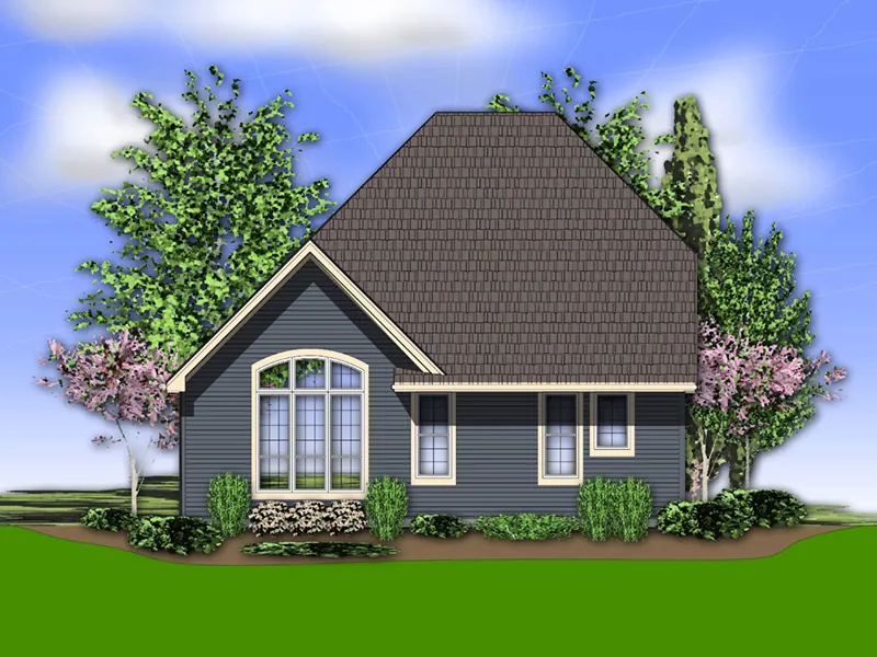 Country French House Plan Rear Photo 01 - Sage Creek Country Home 011D-0434 - Shop House Plans and More