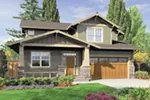 Arts & Crafts House Plan Front of Home - Kirkland Hill Craftsman Home 011D-0440 - Search House Plans and More