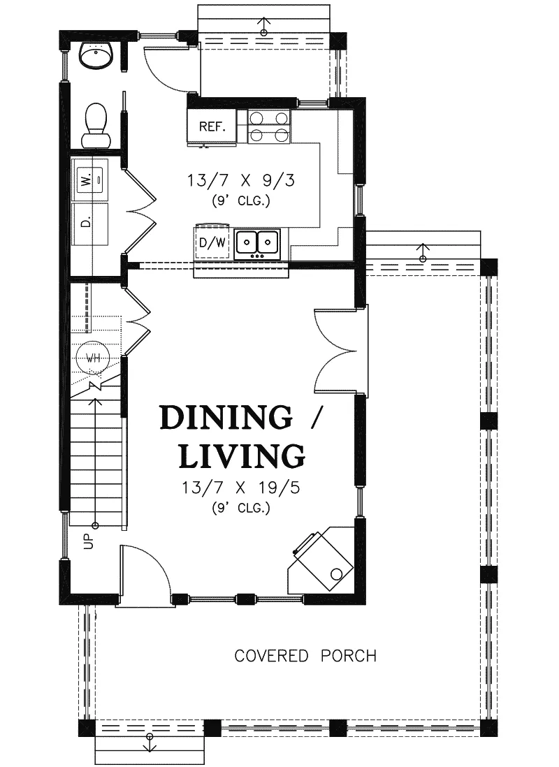 Cabin & Cottage House Plan First Floor - Haverhill Lane Country Home 011D-0446 - Search House Plans and More
