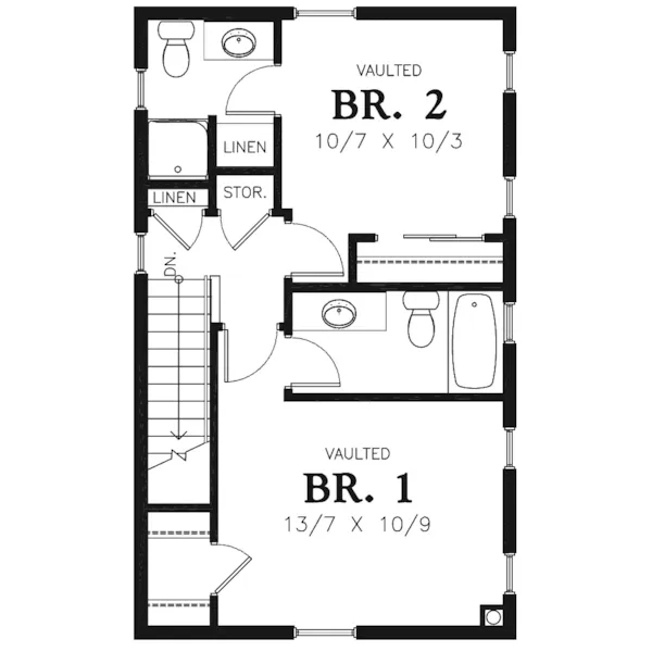 Cabin & Cottage House Plan Second Floor - Haverhill Lane Country Home 011D-0446 - Search House Plans and More