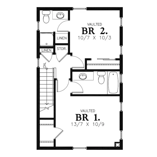 Country House Plan Second Floor - Sunflower Lane Country Home 011D-0447 - Shop House Plans and More