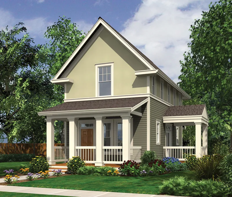 Country House Plan Front of Home - Sunflower Lane Country Home 011D-0447 - Shop House Plans and More