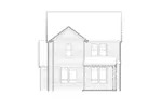 Southern House Plan Rear Elevation - Hanna Rose Country Home 011D-0459 - Search House Plans and More