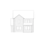 Neoclassical House Plan Rear Elevation - Hanna Rose Country Home 011D-0459 - Search House Plans and More