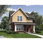 Traditional House Plan Front of House 011D-0485