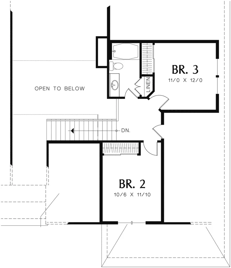 Country House Plan Second Floor - Gladwick Country Home 011D-0507 - Search House Plans and More