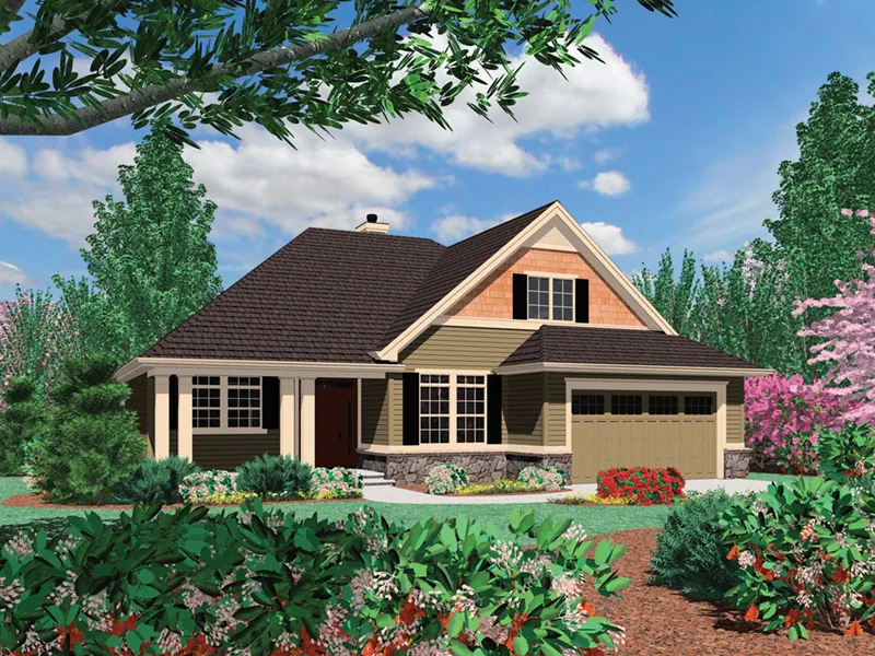 Rustic House Plan Front Image - Gladwick Country Home 011D-0507 - Search House Plans and More