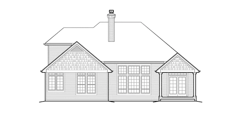 Country House Plan Rear Elevation - Gladwick Country Home 011D-0507 - Search House Plans and More