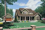 Craftsman House Plan Front of Home - Melba Grove Country Home 011D-0508 - Shop House Plans and More