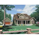 Craftsman House Plan Front of House 011D-0508