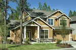 Craftsman House Plan Front of Home - Northcreek Lane Craftsman Home 011D-0516 - Shop House Plans and More