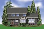 Traditional House Plan Rear Photo 01 - Northcreek Lane Craftsman Home 011D-0516 - Shop House Plans and More