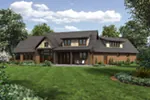 Country House Plan Rear Photo 01 - Squaw Lake Craftsman Home 011D-0523 - Shop House Plans and More