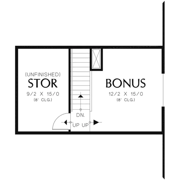 Arts & Crafts House Plan Bonus Room - Oakley Hill Country Ranch Home 011D-0527 - Shop House Plans and More