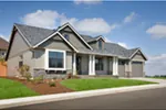 Craftsman House Plan Front Photo 05 - Oakley Hill Country Ranch Home 011D-0527 - Shop House Plans and More