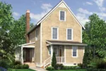 Country House Plan Color Image of House - Lucy Hill Narrow Lot Home 011D-0542 - Shop House Plans and More