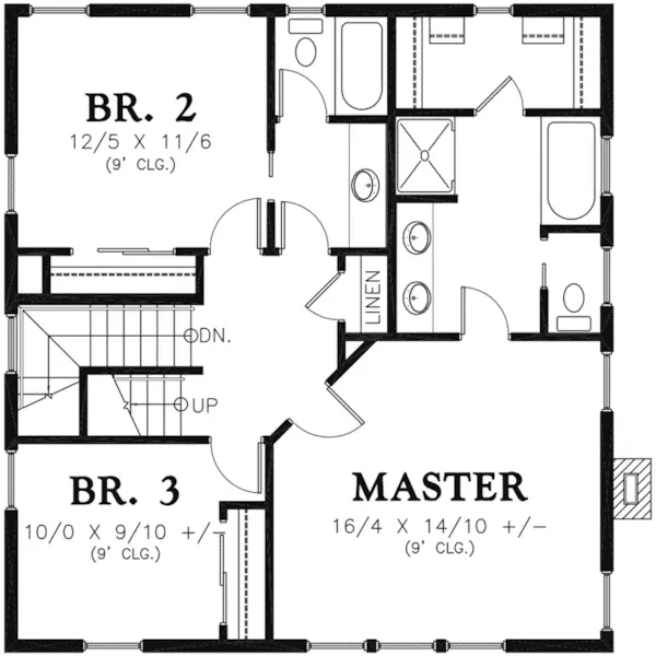 Cabin & Cottage House Plan Second Floor - Watson Acres Country Home 011D-0548 - Shop House Plans and More