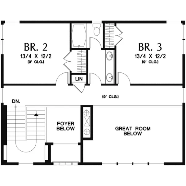 Contemporary House Plan Second Floor - Neva Canyon Modern House with Elevator - Shop House Plans and More