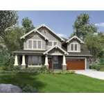 Country House Plan Front of House 011D-0574