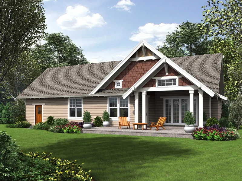 Country House Plan Rear Photo 02 - Cypress Creek Modern Farmhouse 011D-0579 - Search House Plans and More