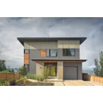 Modern House Plan Front of House 011D-0586