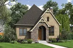 Cabin & Cottage House Plan Front of Home - Boyle European Cottage Home 011D-0591 - Search House Plans and More