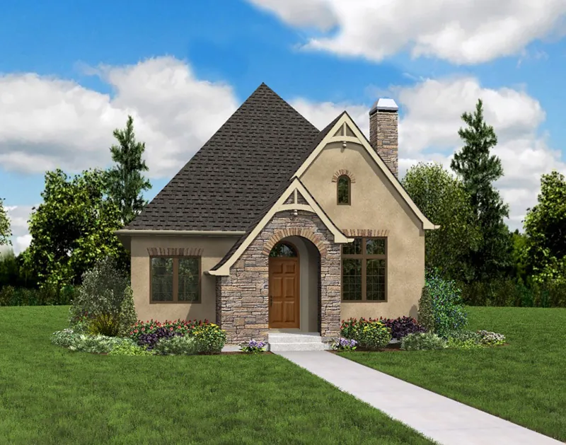 Country French House Plan Front Photo 06 - Boyle European Cottage Home 011D-0591 - Search House Plans and More