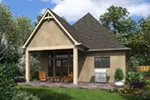 Country French House Plan Rear Photo 01 - Boyle European Cottage Home 011D-0591 - Search House Plans and More