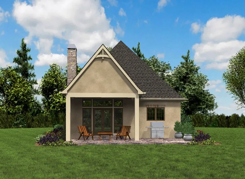 Country French House Plan Rear Photo 05 - Boyle European Cottage Home 011D-0591 - Search House Plans and More