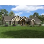 Arts & Crafts House Plan Front of House 011D-0607