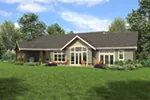 Ranch House Plan Rear Photo 01 - Joanna Hill Craftsman Home 011D-0607 - Search House Plans and More