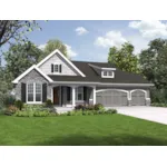 Vacation House Plan Front of House 011D-0608