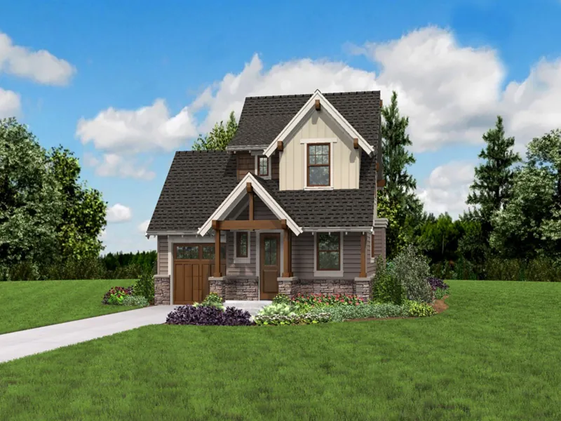 Country House Plan Front Photo 01 - Parson Field Craftsman Cottage 011D-0612 - Shop House Plans and More