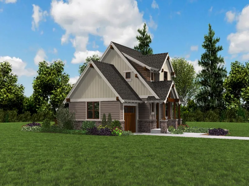 Country House Plan Front Photo 04 - Parson Field Craftsman Cottage 011D-0612 - Shop House Plans and More