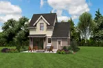 Country House Plan Rear Photo 04 - Parson Field Craftsman Cottage 011D-0612 - Shop House Plans and More