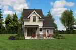 Country House Plan Rear Photo 05 - Parson Field Craftsman Cottage 011D-0612 - Shop House Plans and More