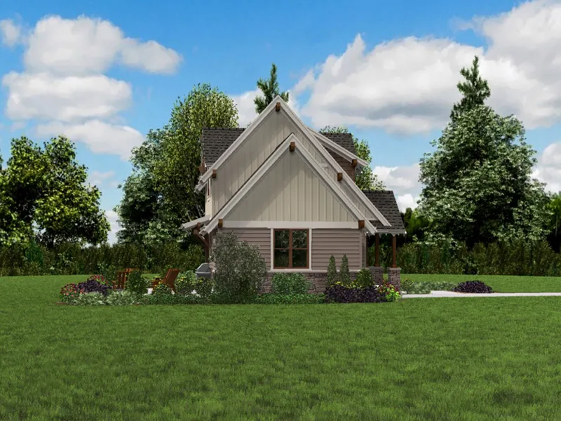 Country House Plan Side View Photo 01 - Parson Field Craftsman Cottage 011D-0612 - Shop House Plans and More