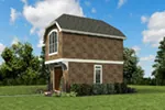 Shingle House Plan Front Photo 03 - Dyson Downs Narrow Lot Home 011D-0616 - Search House Plans and More